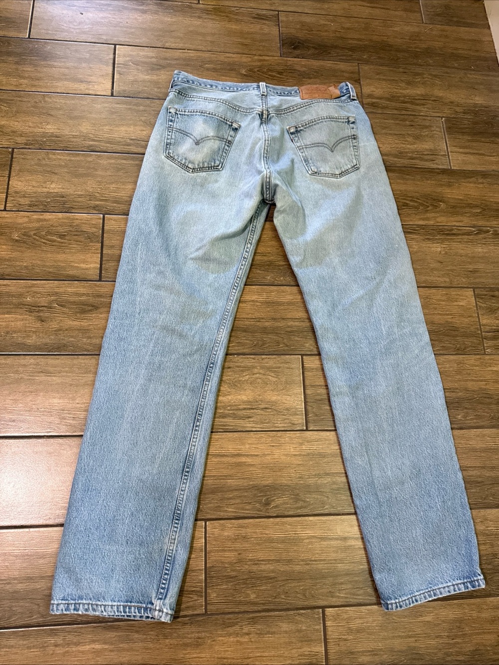 Vintage Levis 501 Jeans 36 x 34 USA Made Button Fly Straight Leg 90's